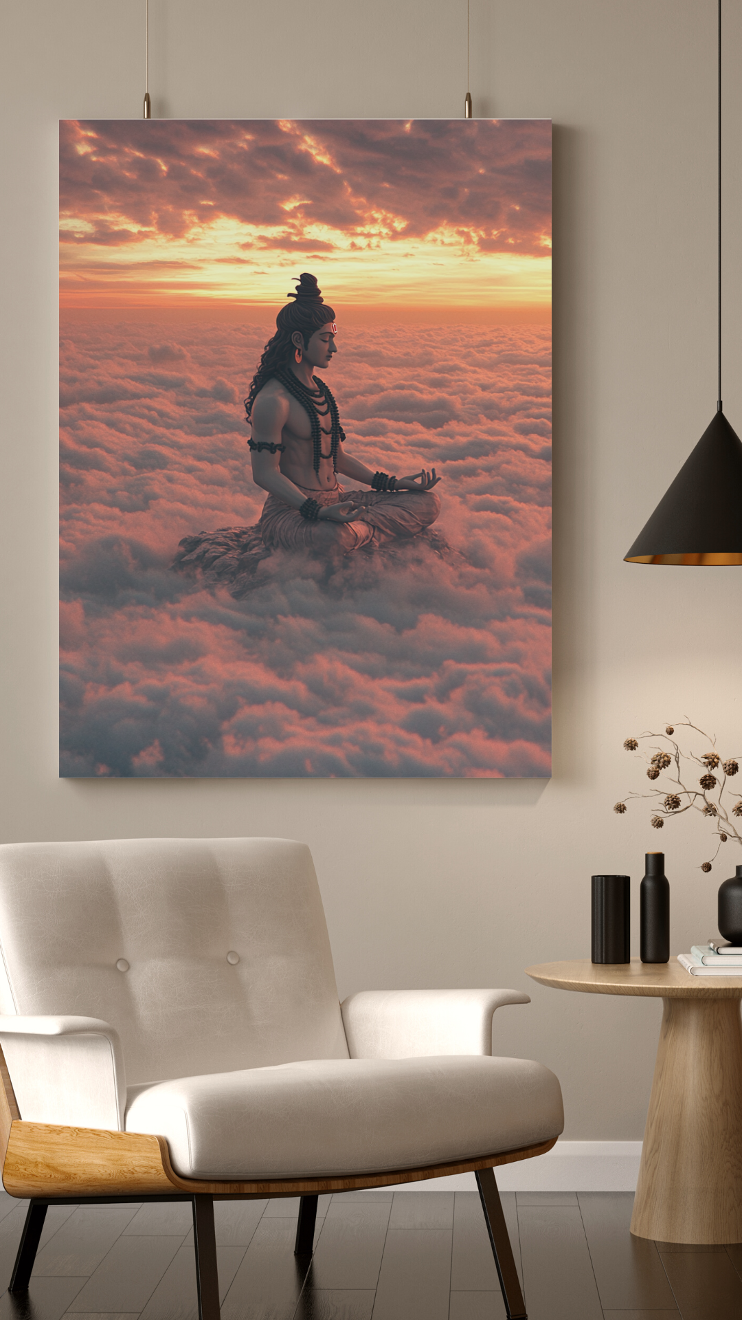 Shiva Meditating – Divine Stillness Poster