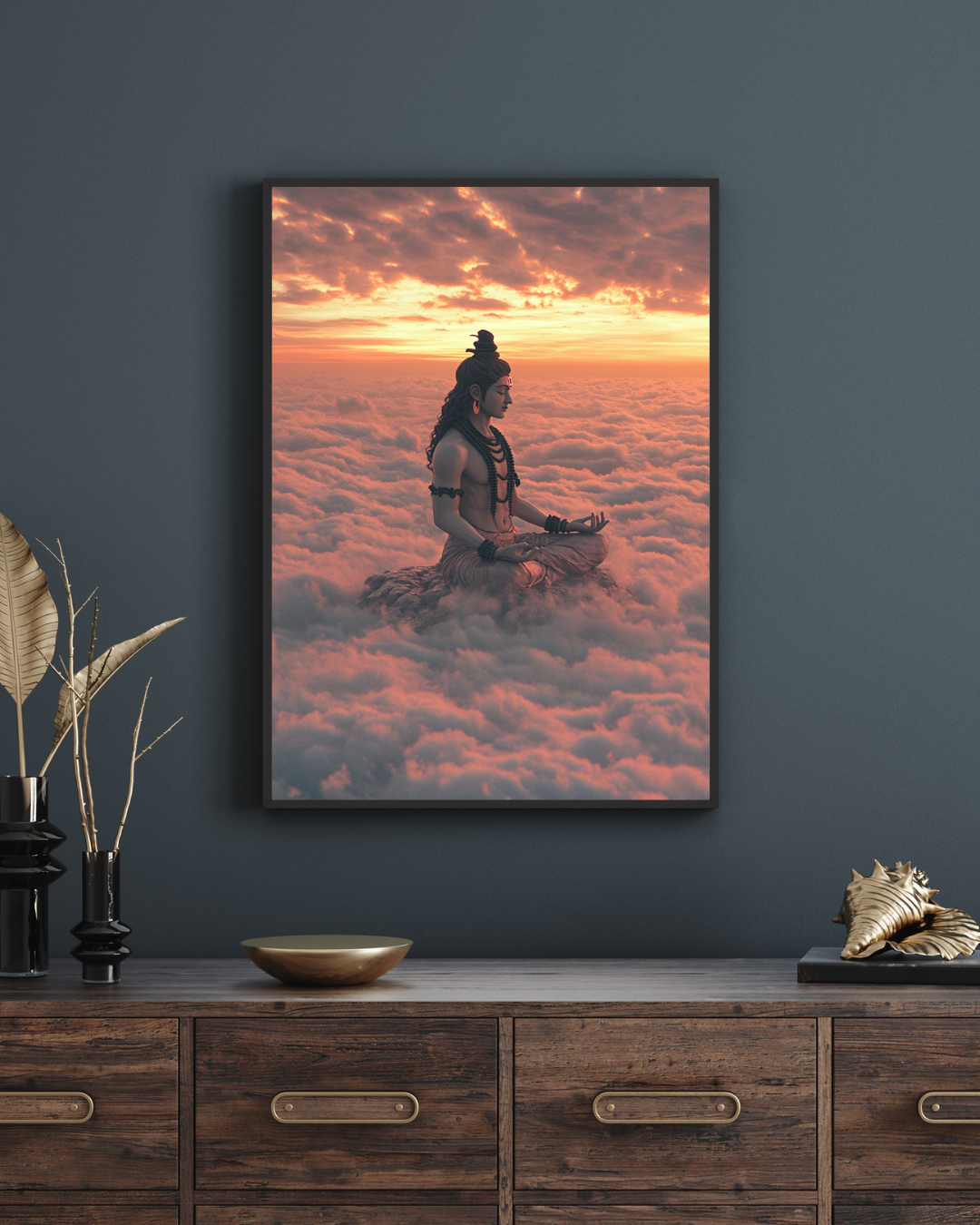 Shiva Meditating – Divine Stillness Poster