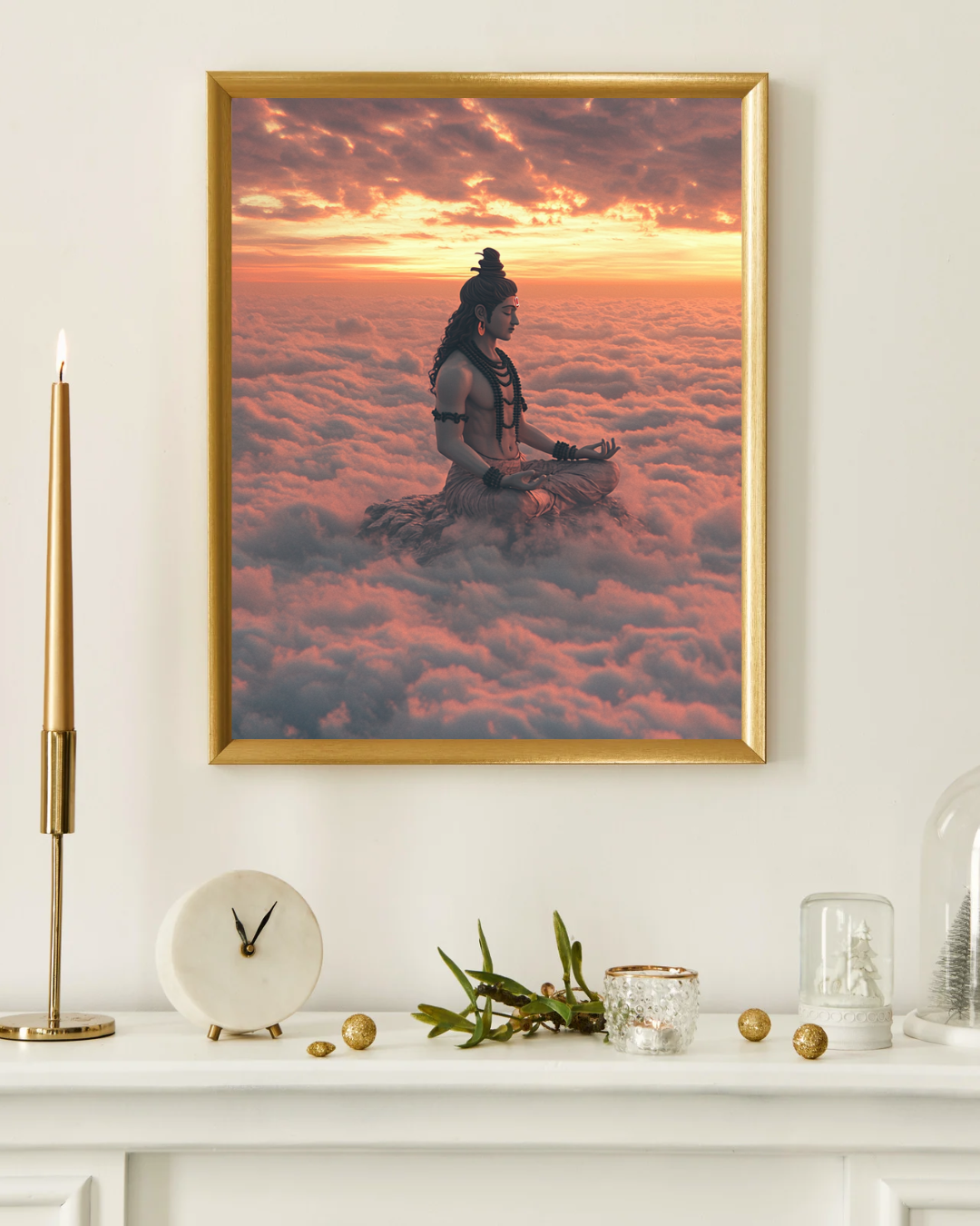 Shiva Meditating – Divine Stillness Poster